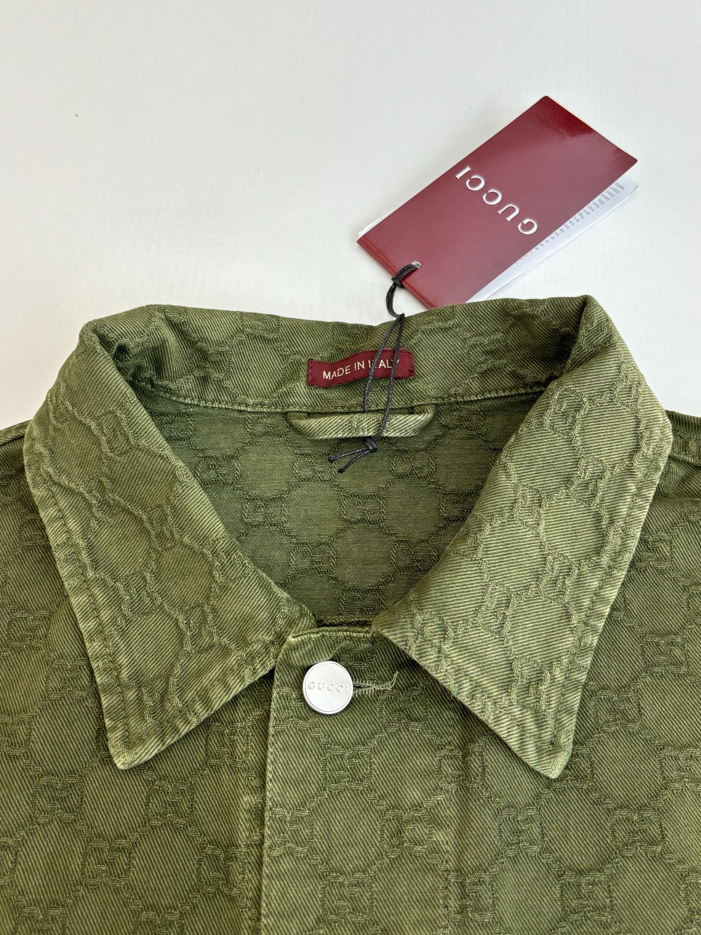250908 A new high-quality dark-patterned jacquard gradient denim jacket