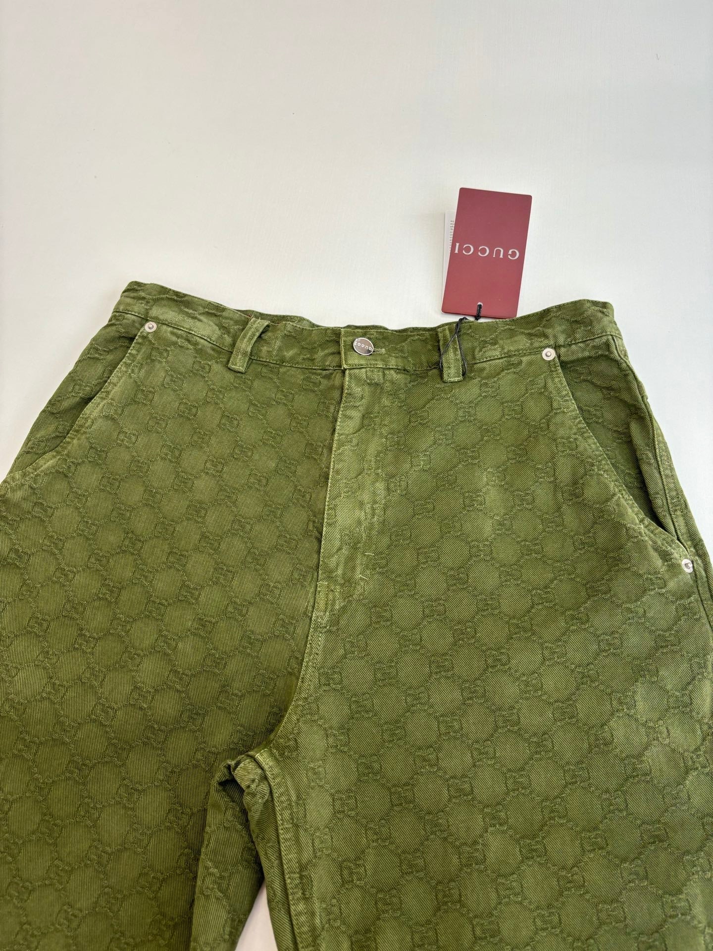 250908 New high-quality dark-patterned jacquard gradient jeans