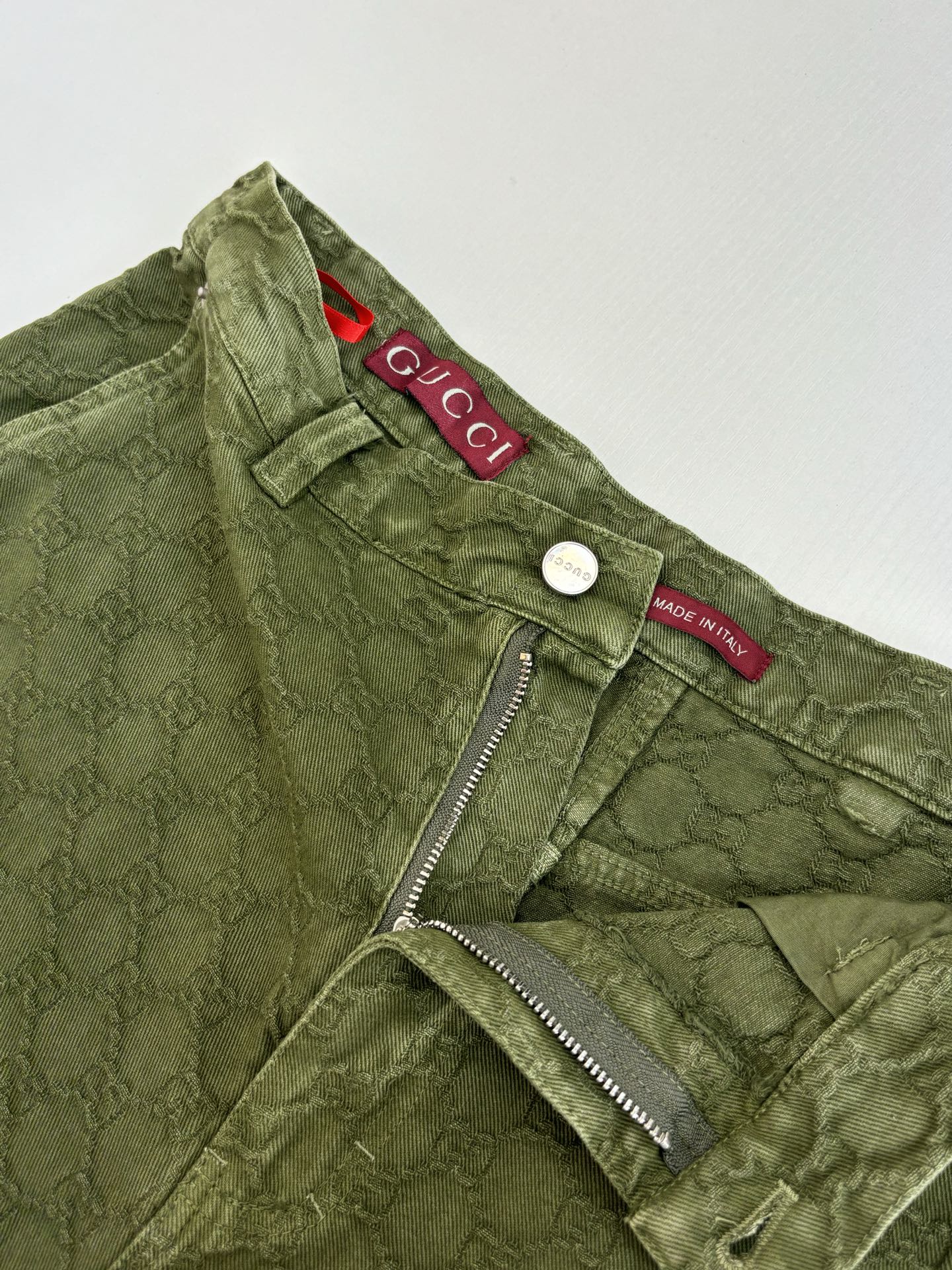 250908 New high-quality dark-patterned jacquard gradient jeans