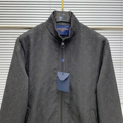 250908 A new high-quality full-body embossed best-selling trench coat