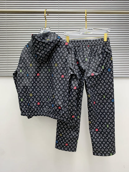 250908 New high-quality custom fabric full-print casual suit