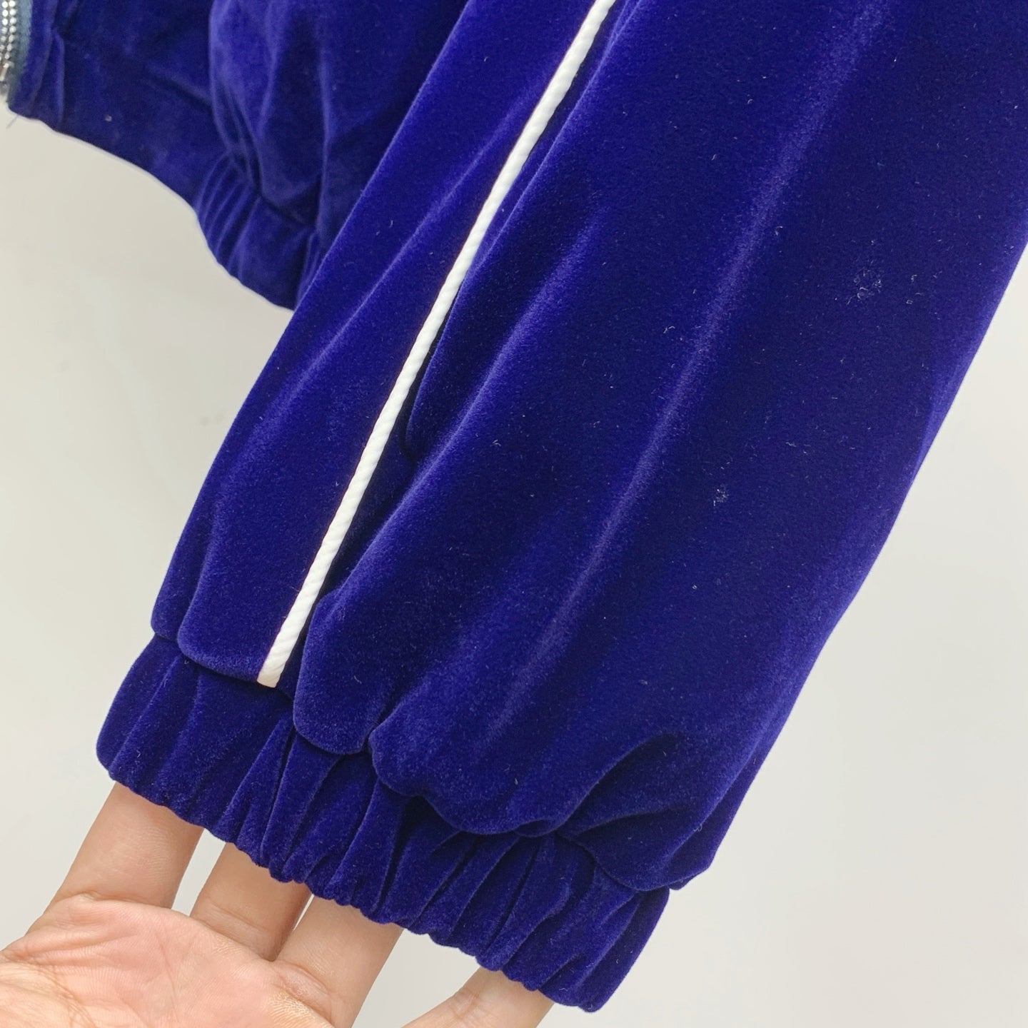250908 New high-quality velvet patchwork casual set