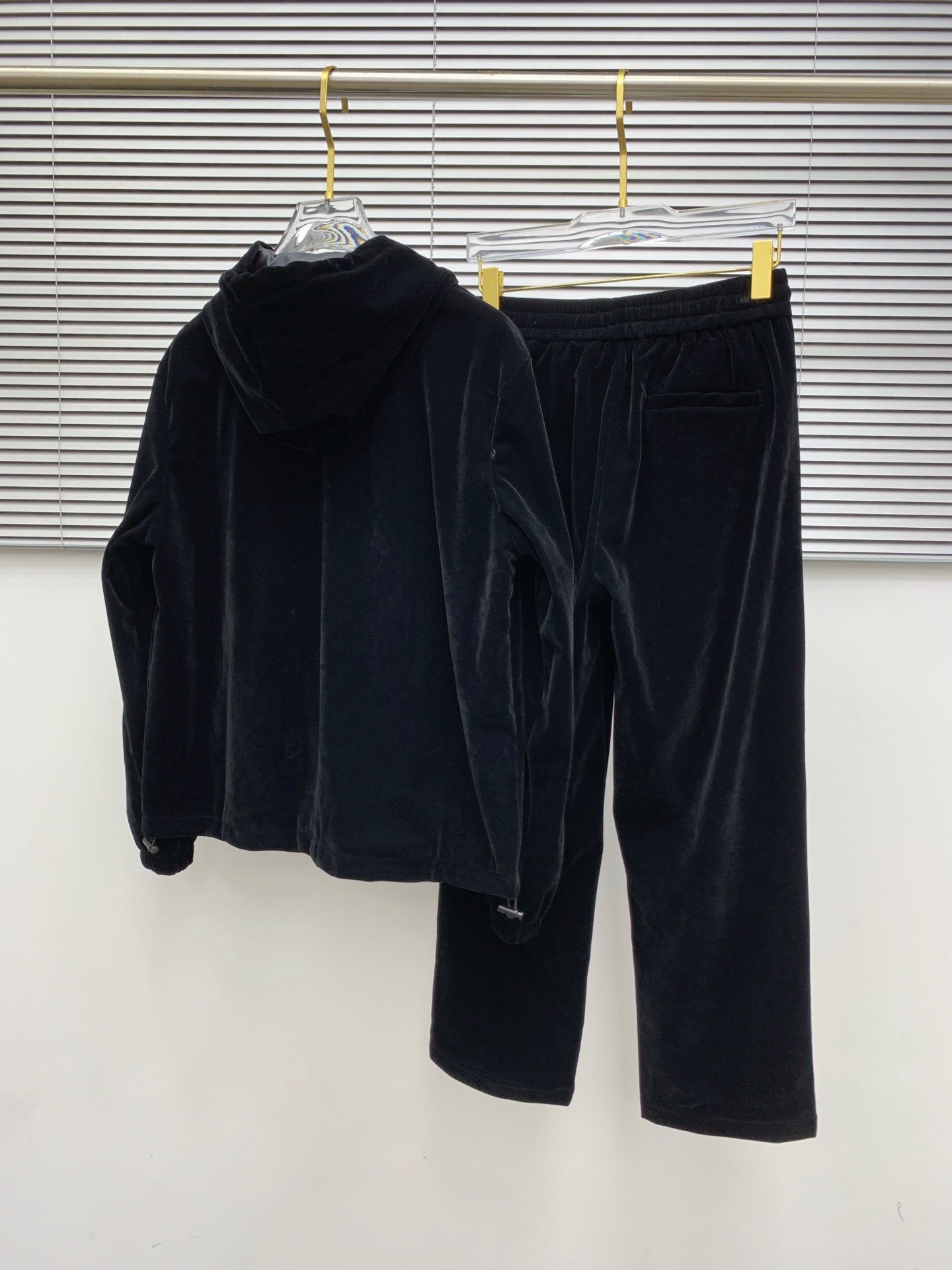 250908 New high-quality velvet patchwork casual set