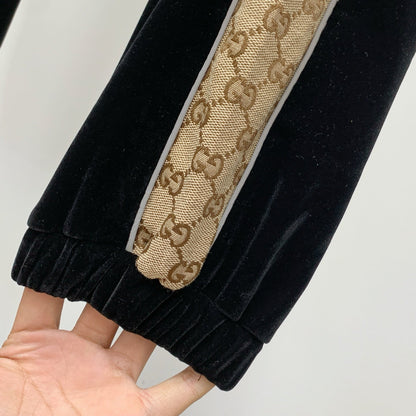 250908 New high-quality velvet patchwork casual set