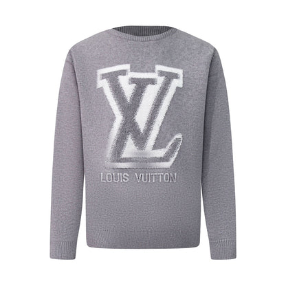 250908 New high-quality towel embroidered jacquard long-sleeved sweater