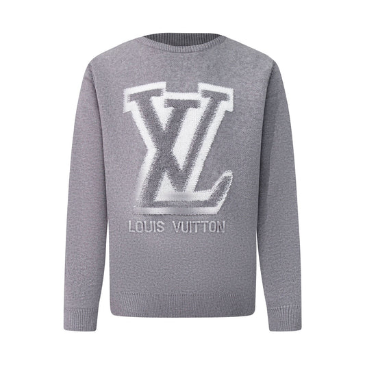 250908 New high-quality towel embroidered jacquard long-sleeved sweater