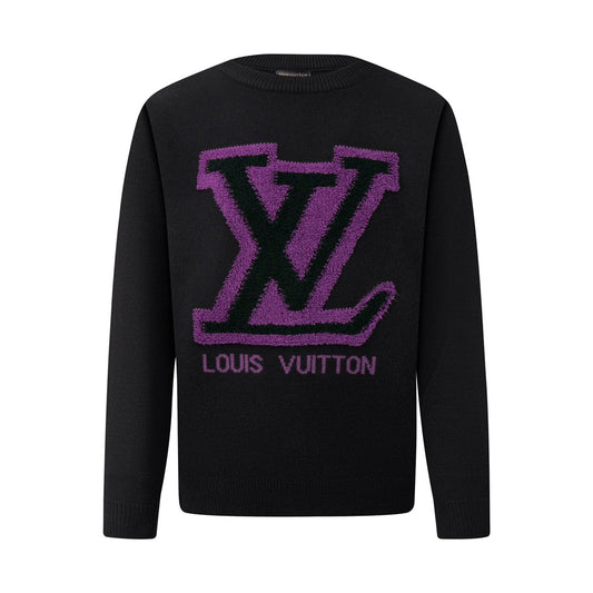 250908 New high-quality towel embroidered jacquard long-sleeved sweater