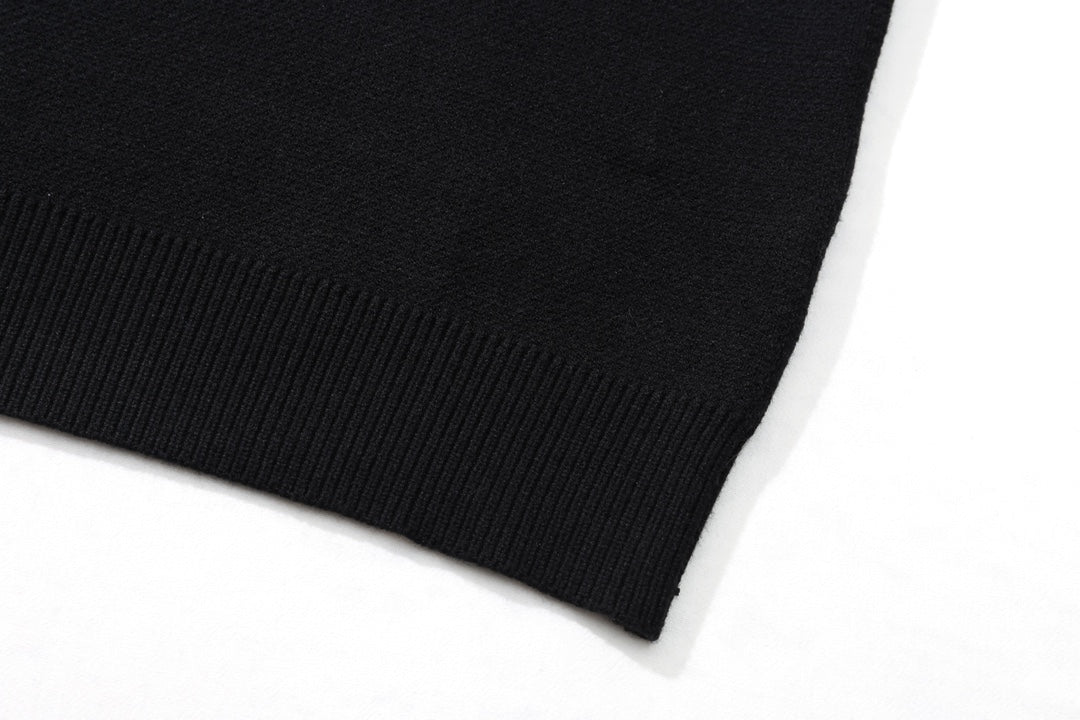 250908 New high-quality towel embroidered jacquard long-sleeved sweater