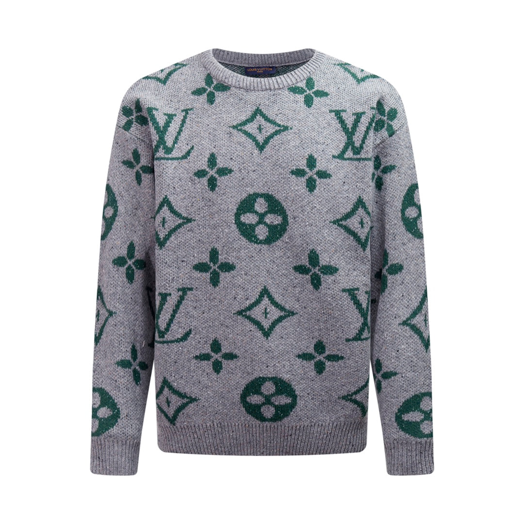250908 New high-quality jacquard full-print knitted sweater