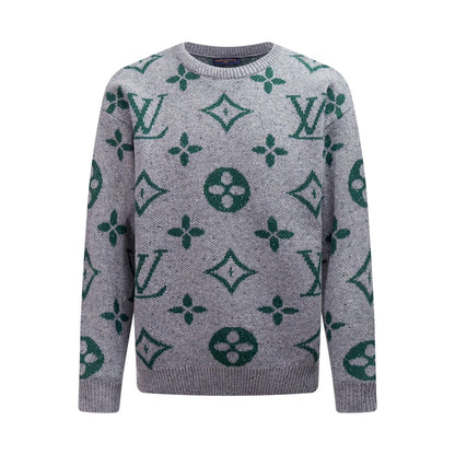 250908 New high-quality jacquard full-print knitted sweater