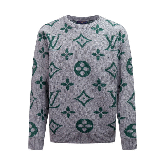 250908 New high-quality jacquard full-print knitted sweater