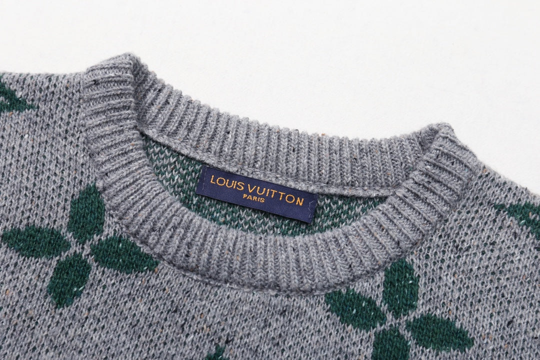 250908 New high-quality jacquard full-print knitted sweater