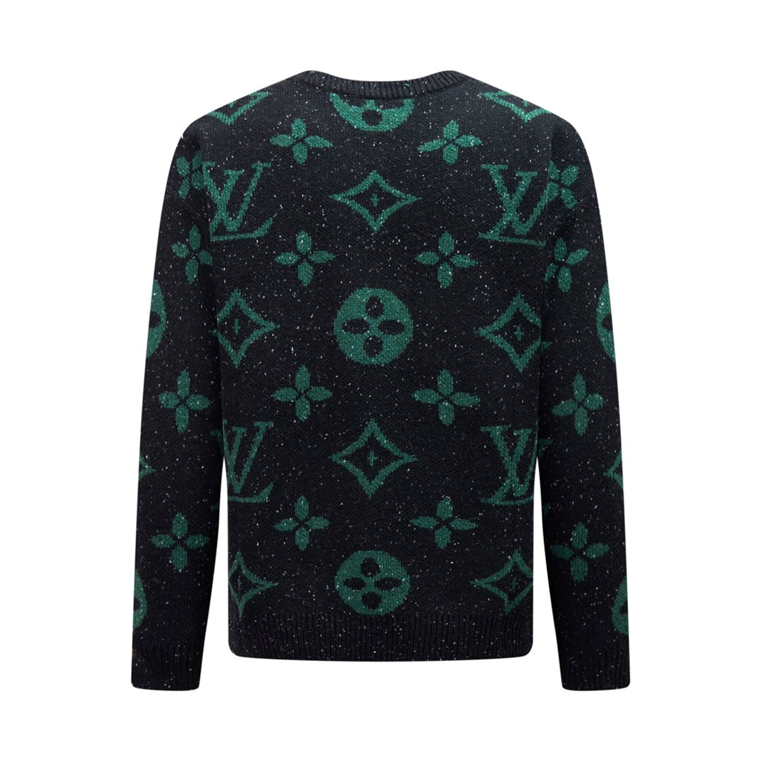 250908 New high-quality jacquard full-print knitted sweater