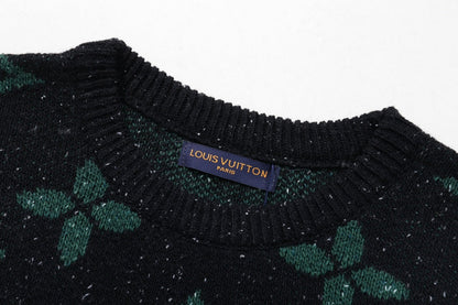250908 New high-quality jacquard full-print knitted sweater