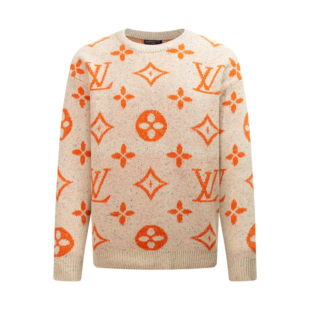 250908 New high-quality jacquard full-print knitted sweater