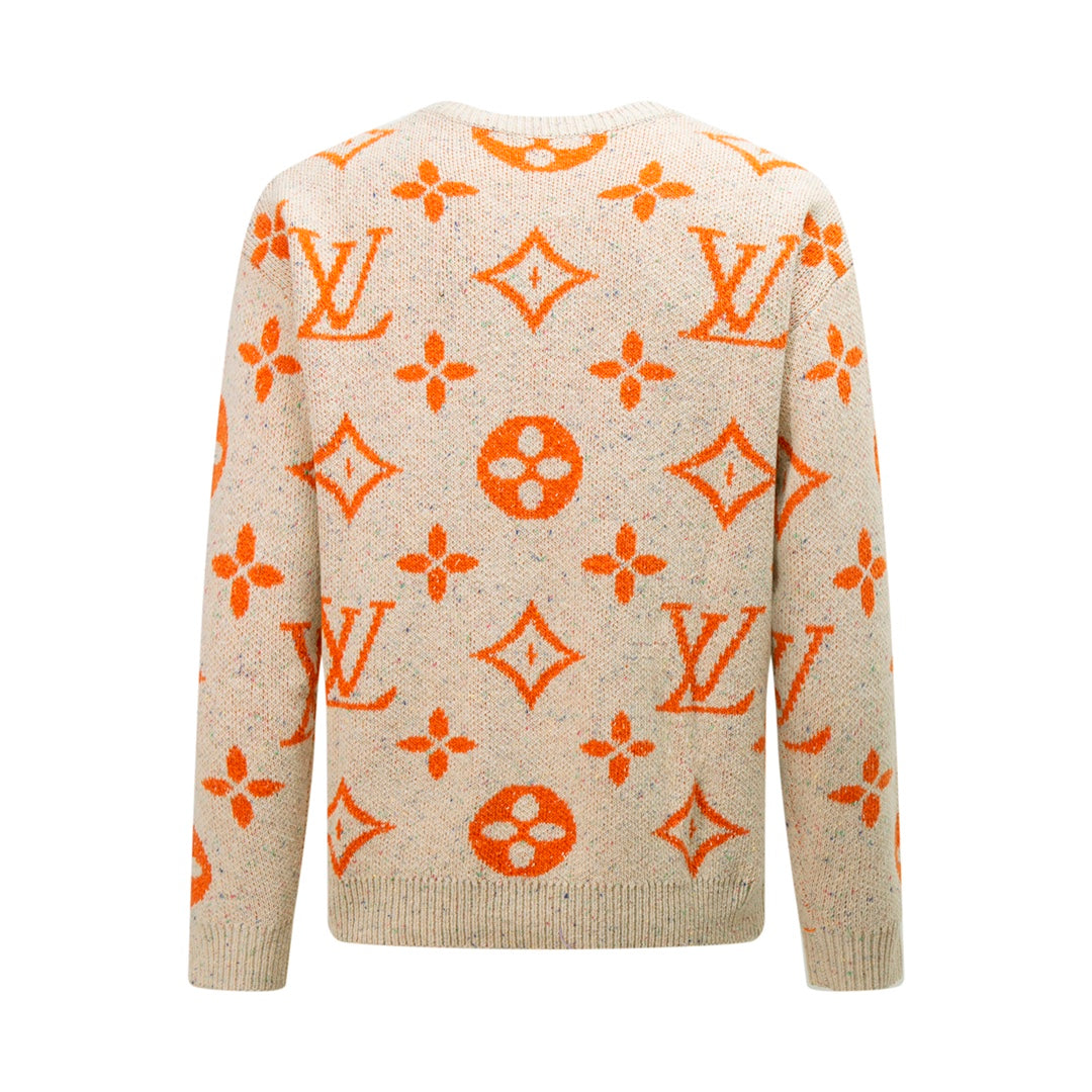 250908 New high-quality jacquard full-print knitted sweater