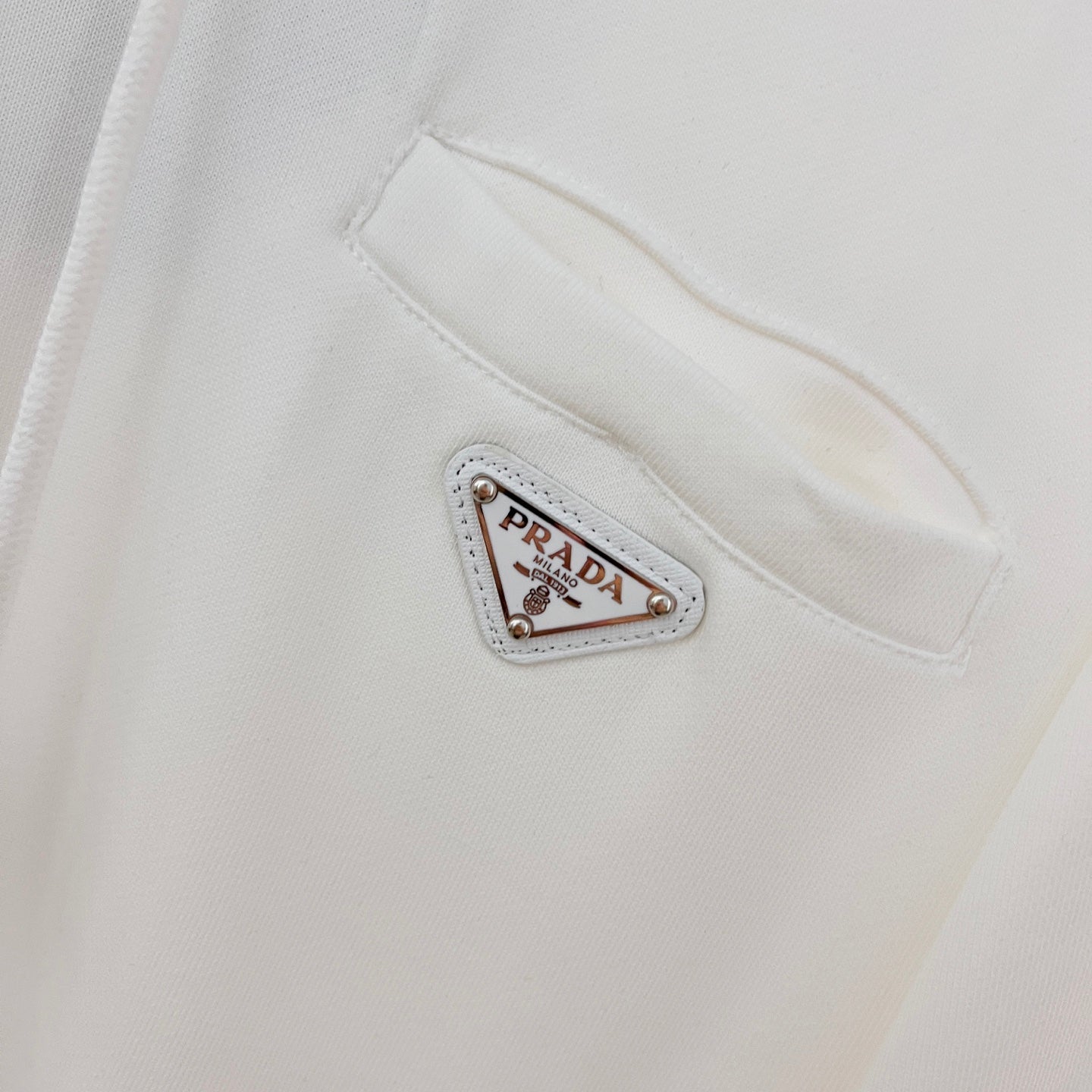 250908 New high-quality fake pocket triangular label hooded sweatshirt