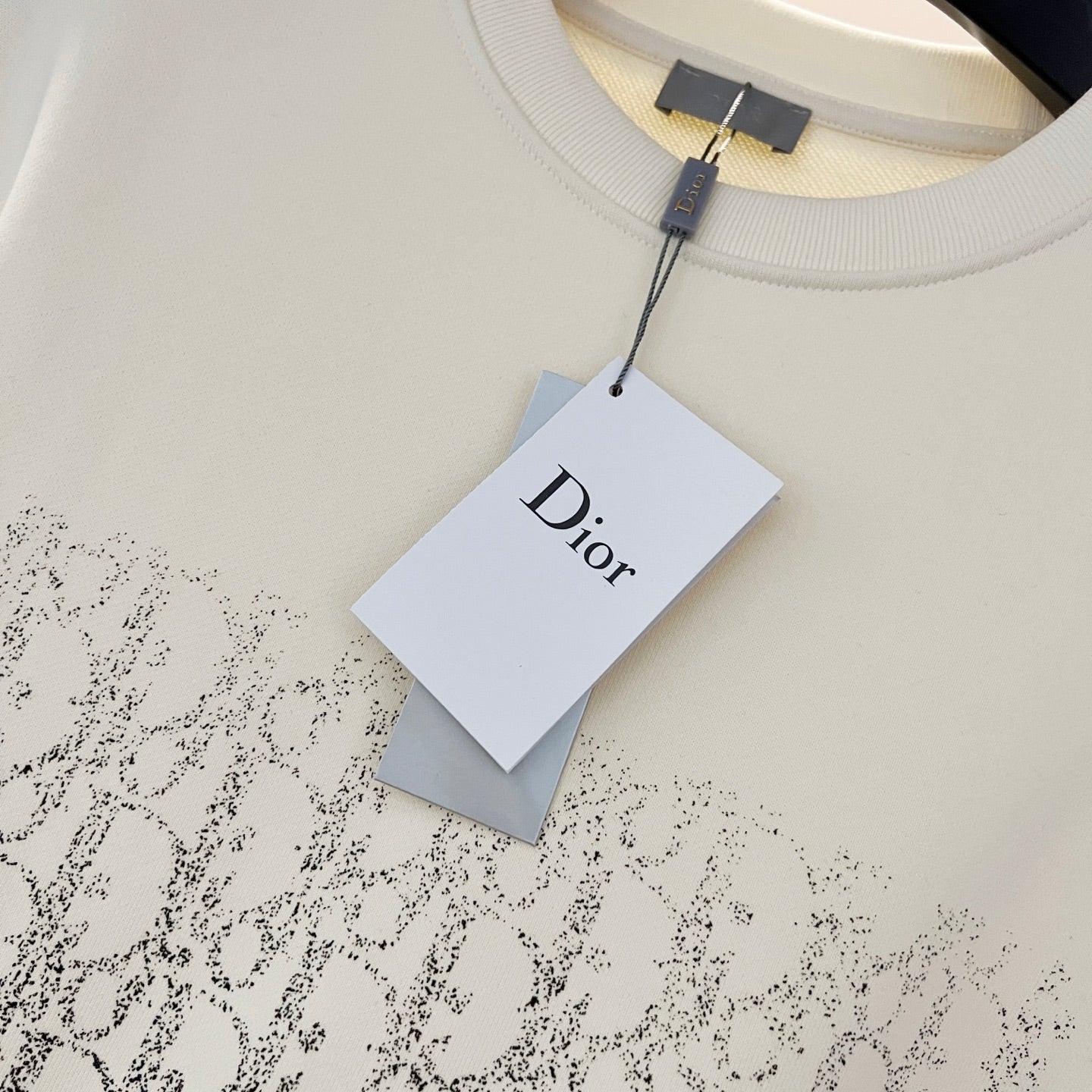 250908 New high-quality gradient letter half-length printed round-neck sweatshirt