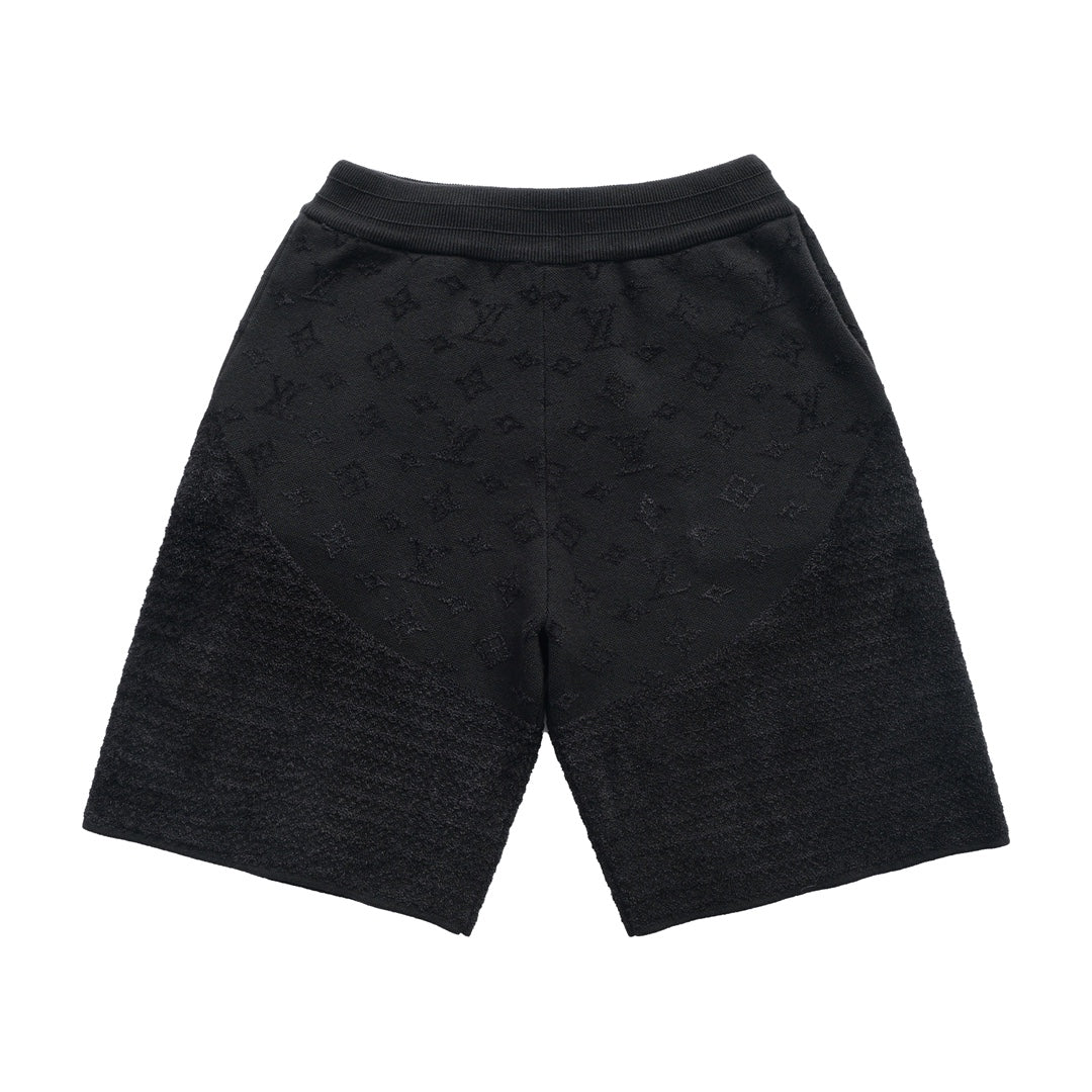 250908 New high-quality patchwork jacquard woolen shorts