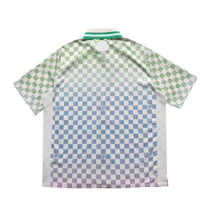 250908 New high-quality mulberry silk gradient shirt