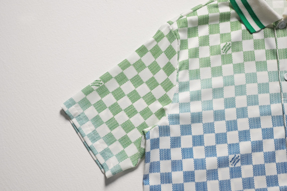 250908 New high-quality mulberry silk gradient shirt