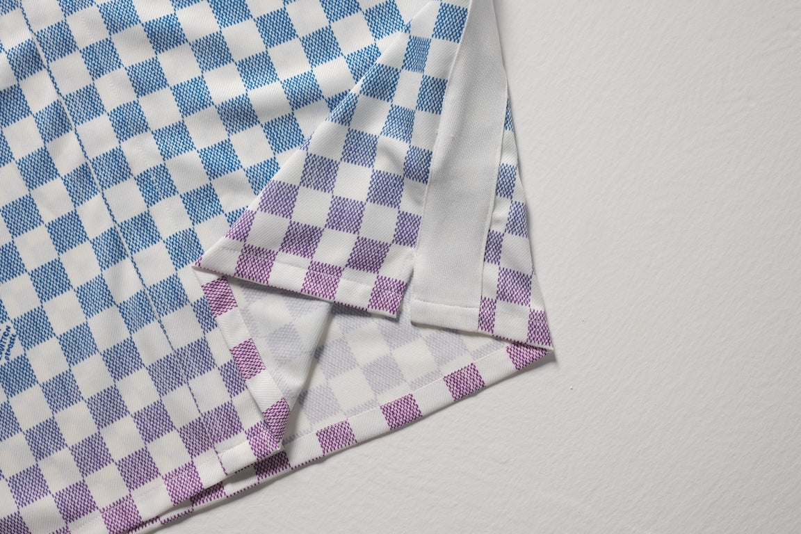 250908 New high-quality mulberry silk gradient shirt