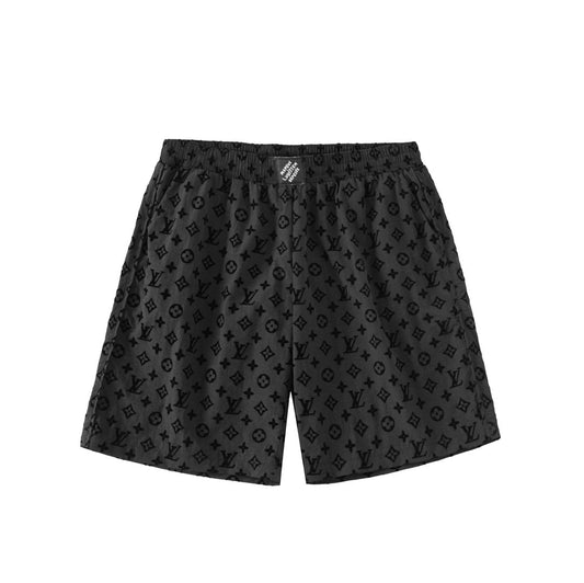 250908 New high-quality flocked full-print shorts