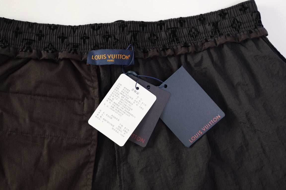 250908 New high-quality flocked full-print shorts