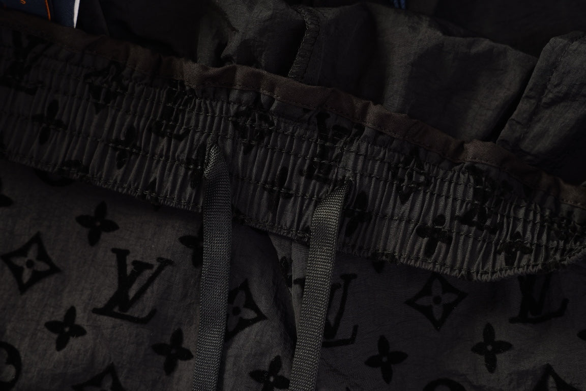 250908 New high-quality flocked full-print shorts