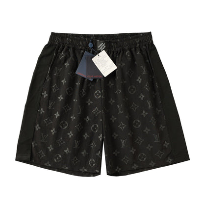 250908 New high-quality corrugated jacquard mulberry silk screen printed shorts