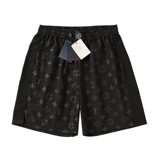 250908 New high-quality corrugated jacquard mulberry silk screen printed shorts