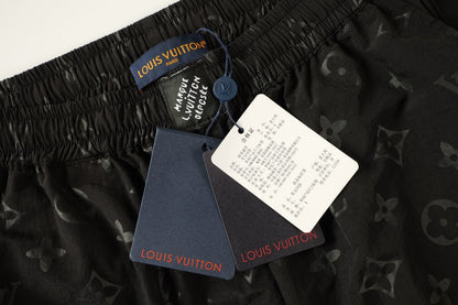 250908 New high-quality corrugated jacquard mulberry silk screen printed shorts