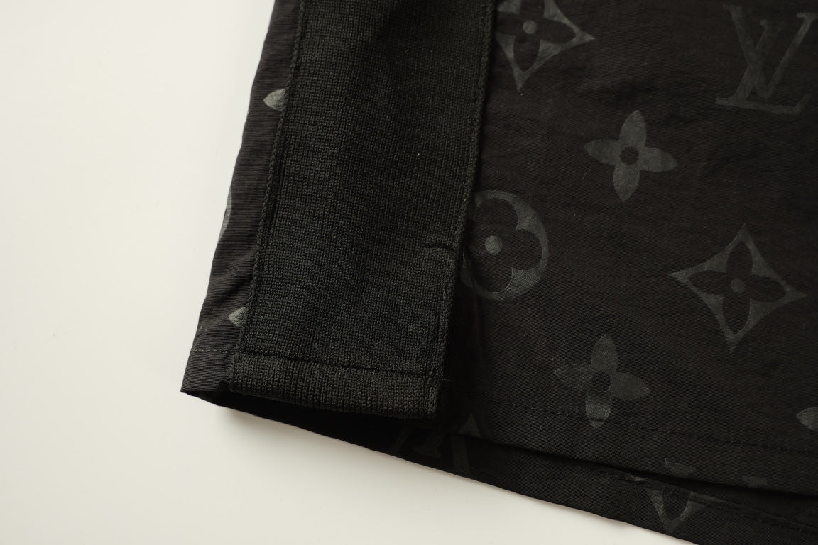 250908 New high-quality, soft, dark-patterned, color-blocking jacquard shirt