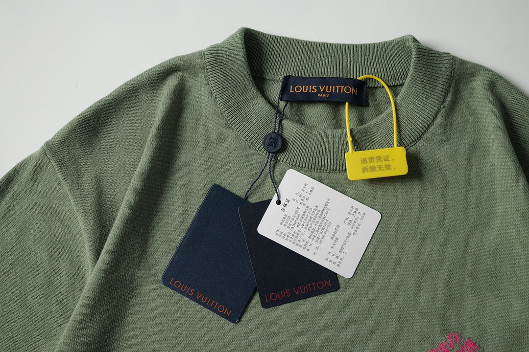 250917 New high-quality fine wool knitted short-sleeved shirt