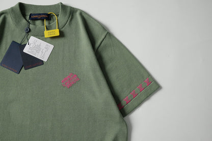 250917 New high-quality fine wool knitted short-sleeved shirt