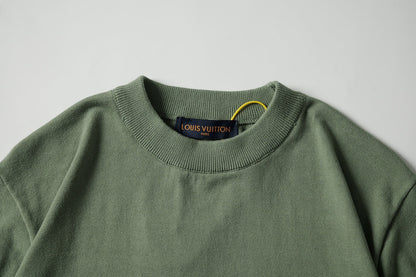 250917 New high-quality fine wool knitted short-sleeved shirt