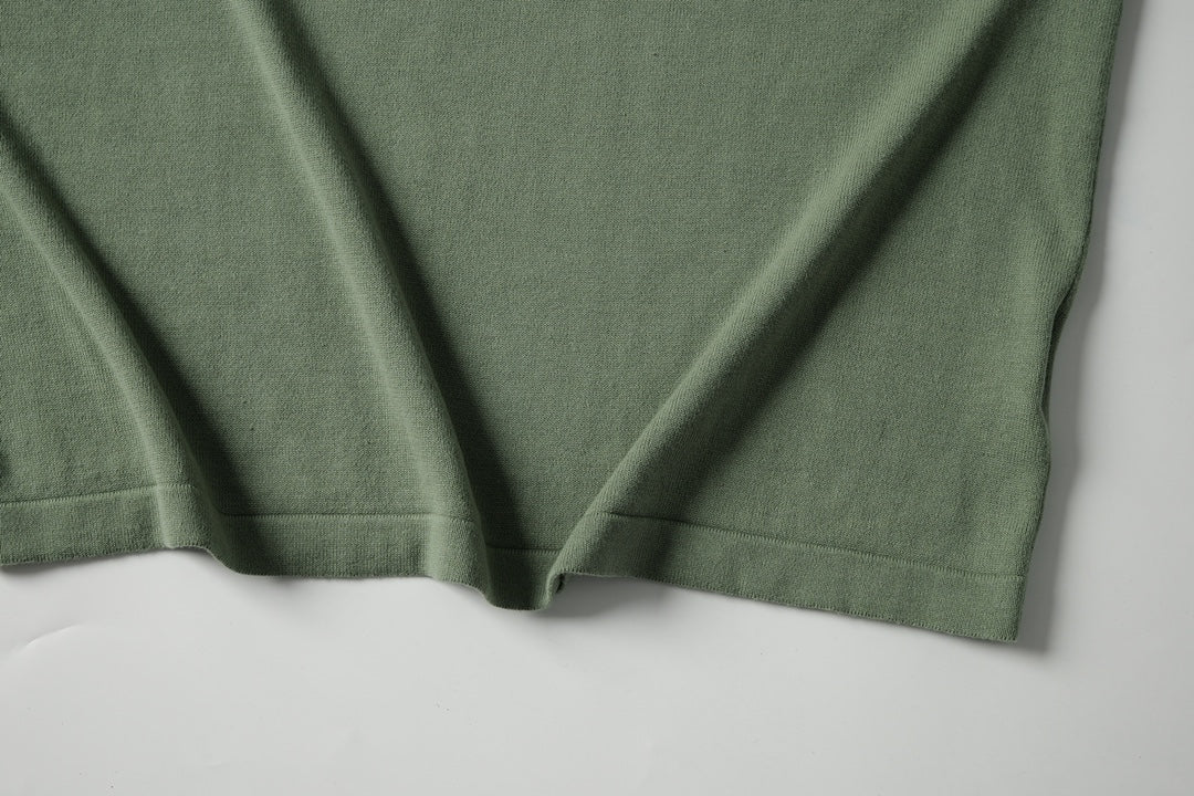 250917 New high-quality fine wool knitted short-sleeved shirt