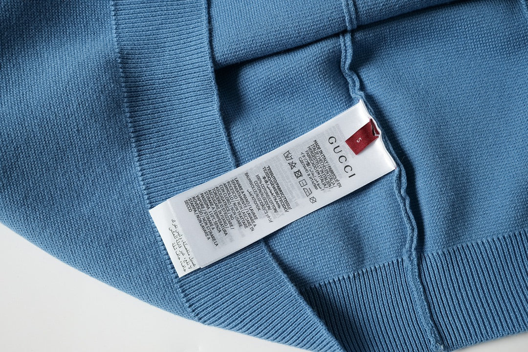 250917 New high-quality fine wool knitted Polo short-sleeved shirt