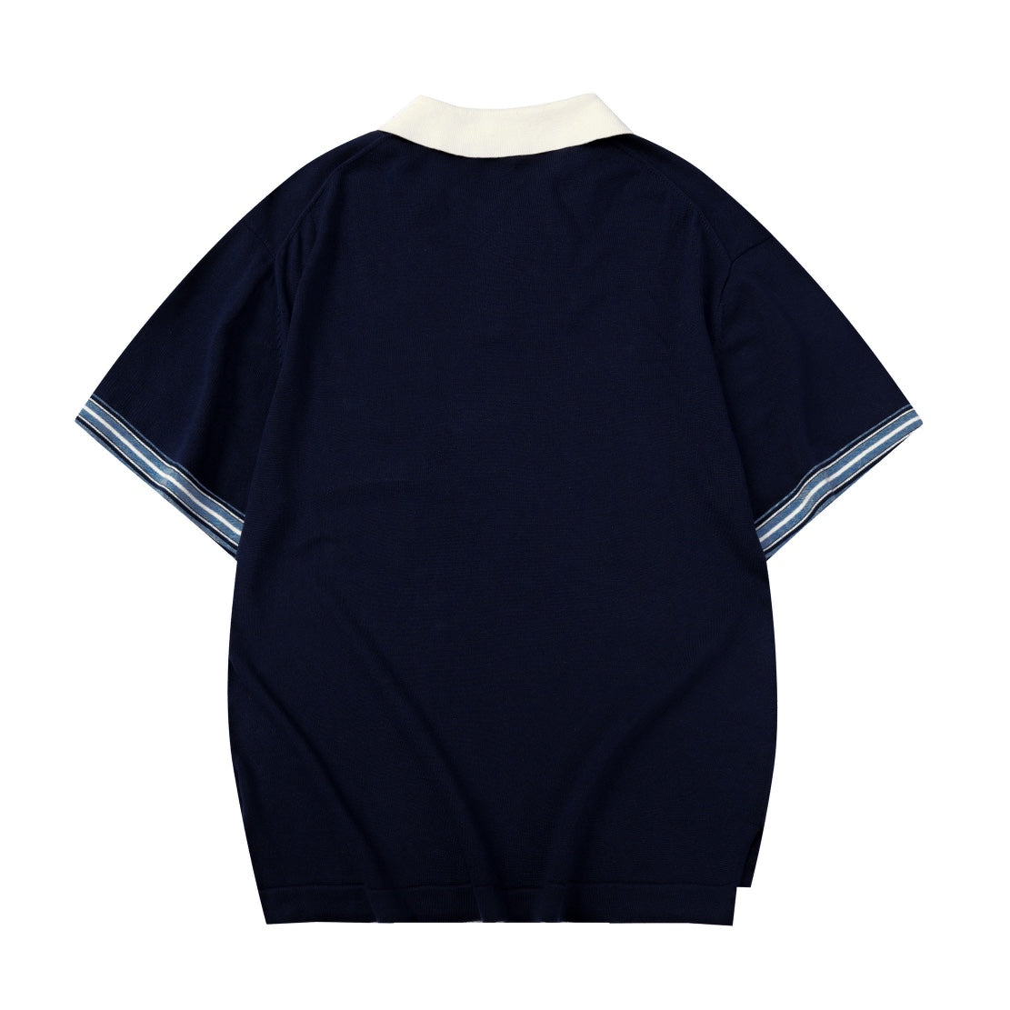 250917 New high-quality cotton blended plain Polo shirt sweater