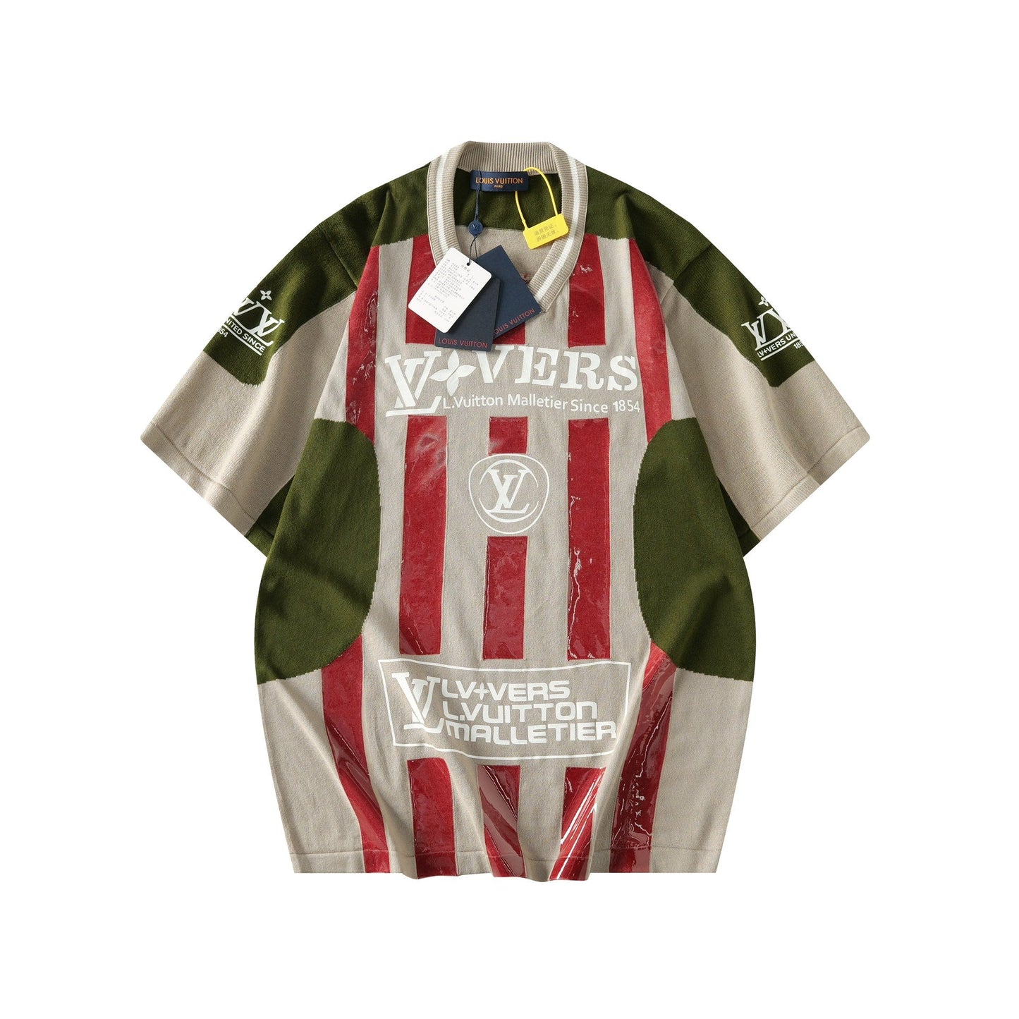 250917 New high-quality knitted short-sleeved jersey show style