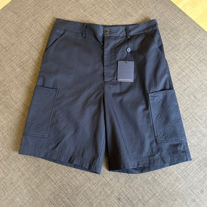 250917 New high-quality pocket embossed monogram shorts