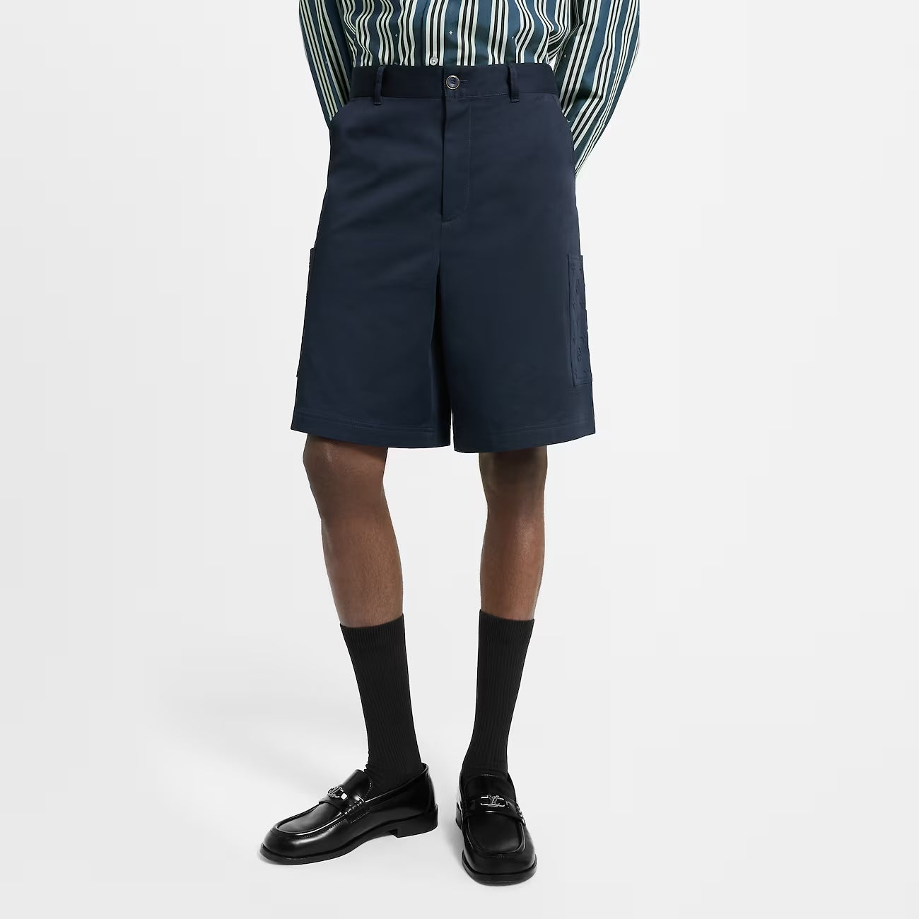 250917 New high-quality pocket embossed monogram shorts