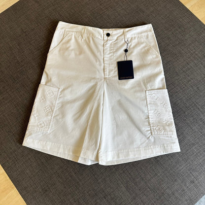 250917 New high-quality pocket embossed monogram shorts