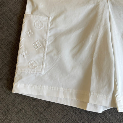 250917 New high-quality pocket embossed monogram shorts