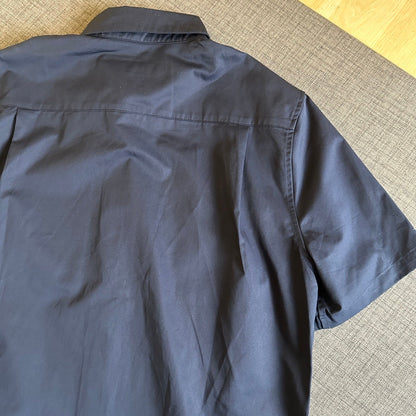 250917 New high-quality pocket embossed monogram short-sleeved shirt