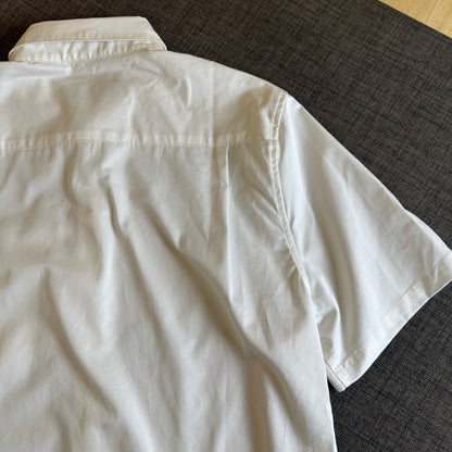 250917 New high-quality pocket embossed monogram short-sleeved shirt