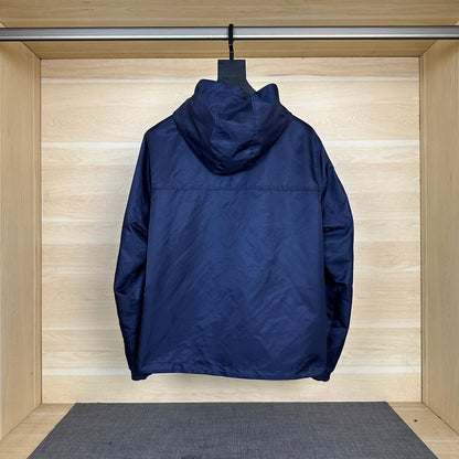 250917 new high-quality checkered jacquard double-sided hooded jacket