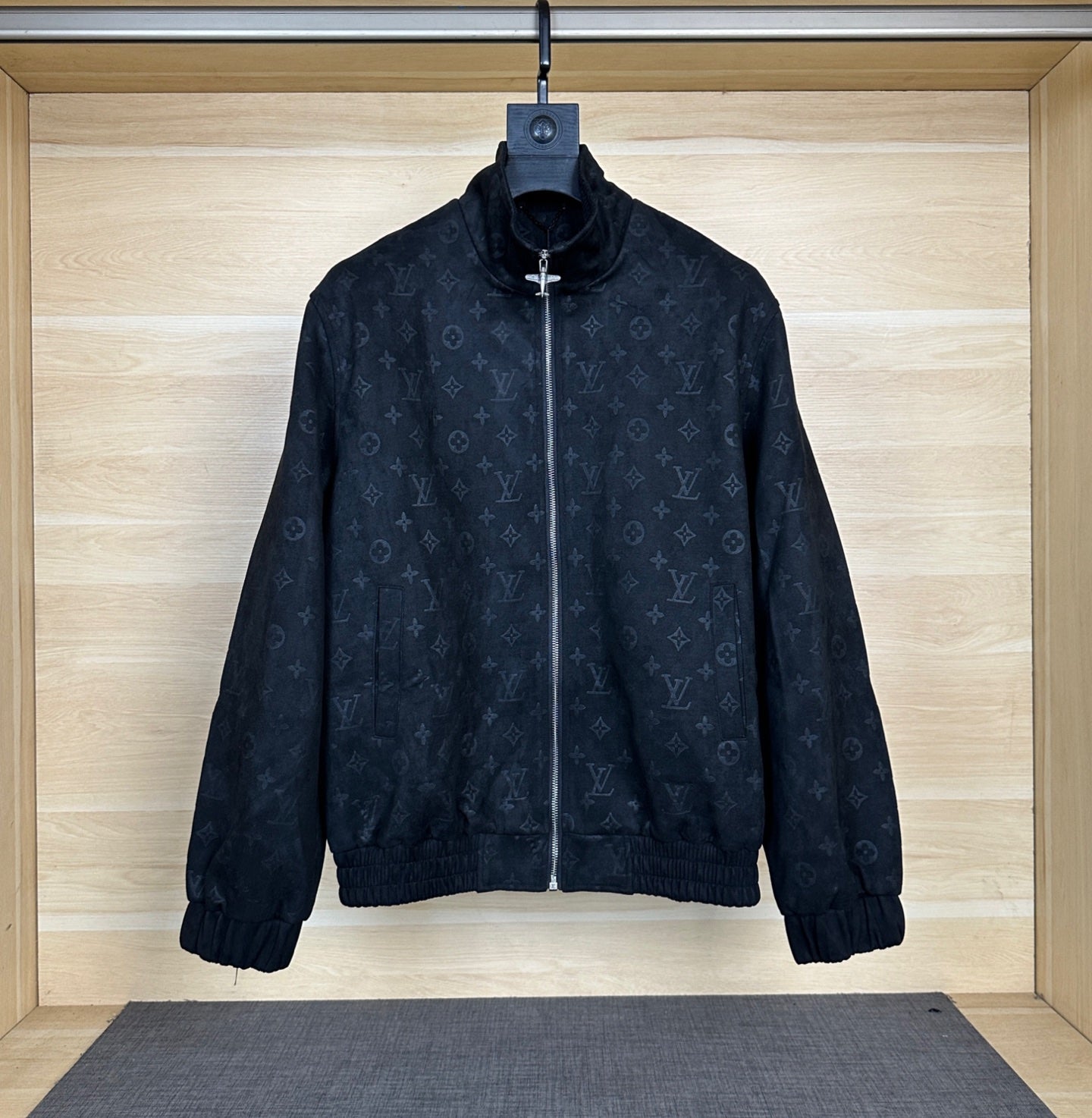 250917 new high-quality suede fleece steel embossed monogram casual jacket