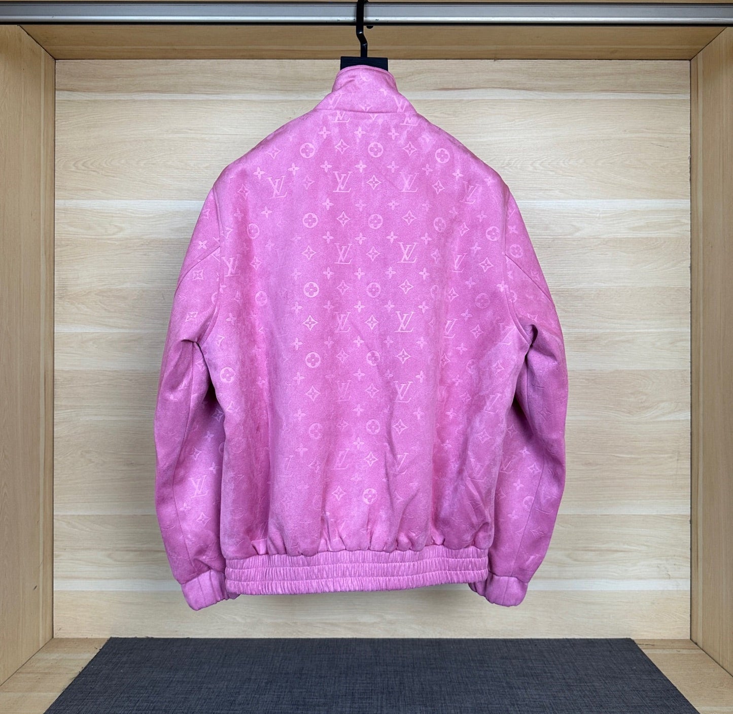 250917 new high-quality suede fleece steel embossed monogram casual jacket