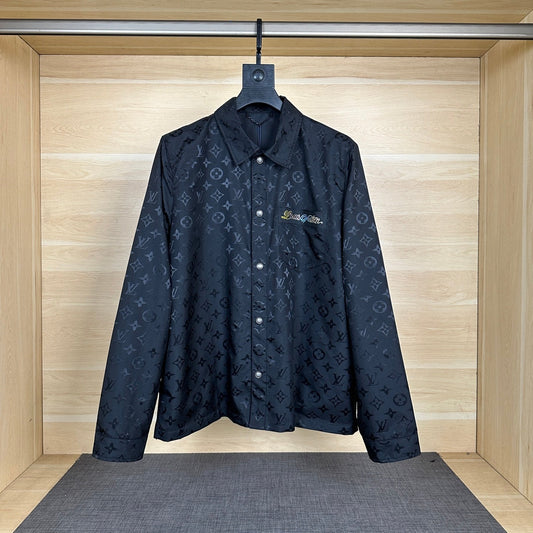 250917 New high-quality monogram shirt coat
